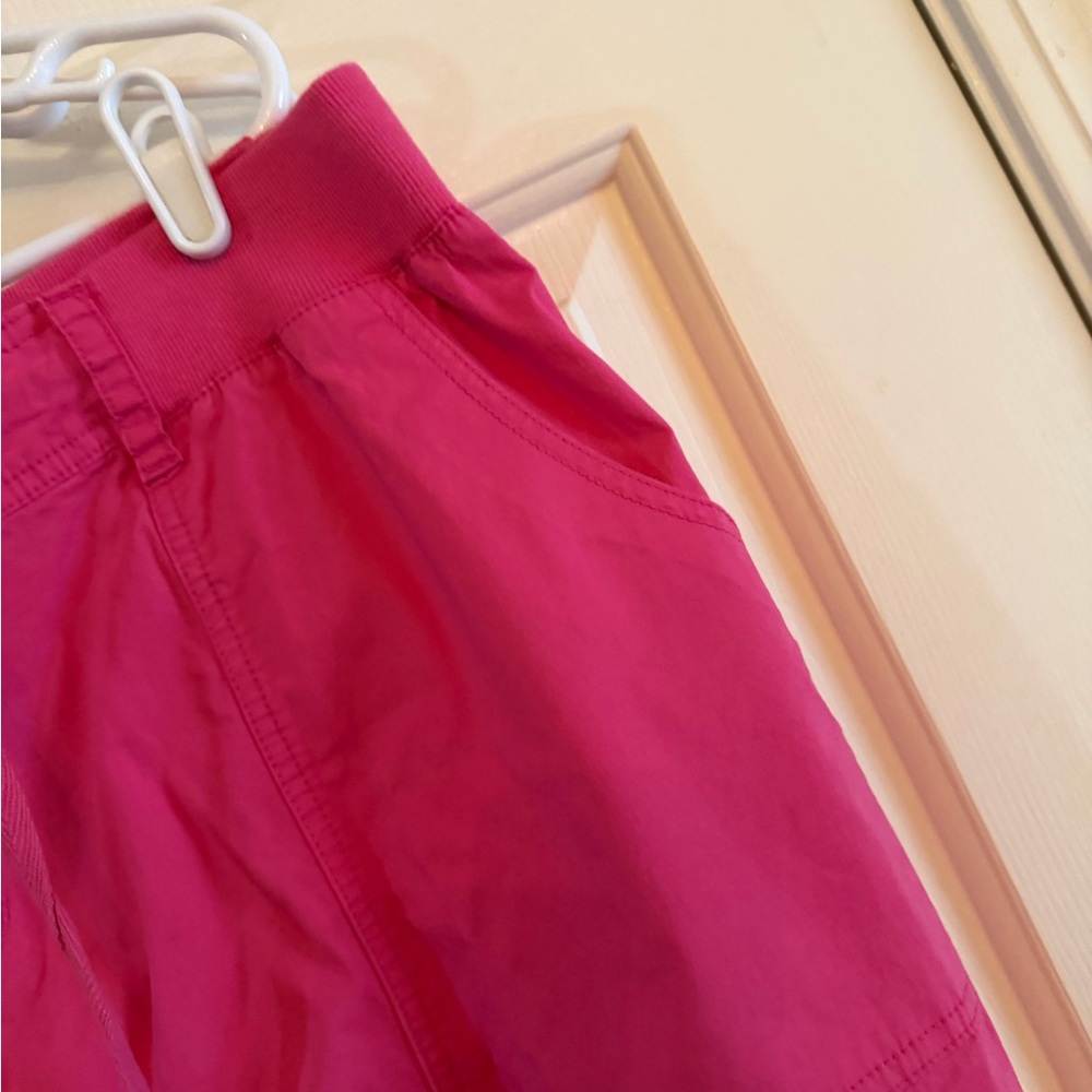 Lane Bryant Hot Pink Cargo Capri with Drawstring - Picture 4 of 9